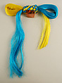 Hairpin, Giorgio di Sant&#39;Angelo (American, born Italy, 1933–1989), synthetic fiber, plastic, American