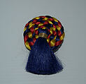 Hairpin, Giorgio di Sant&#39;Angelo (American, born Italy, 1933–1989), synthetic fiber, cork, metal, American