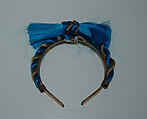 Headband, Giorgio di Sant&#39;Angelo (American, born Italy, 1933–1989), synthetic fiber, plastic, metal, American