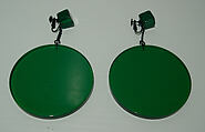 Earrings, Giorgio di Sant'Angelo American, plastic, metal, American
