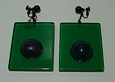 Earrings, Giorgio di Sant'Angelo American, plastic, metal, American