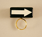 Ring, Giorgio di Sant&#39;Angelo (American, born Italy, 1933–1989), plastic, metal, American