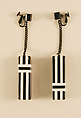 Earrings, Giorgio di Sant'Angelo American, plastic, metal, American