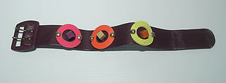 Necklace, Giorgio di Sant'Angelo  American, synthetic leather, plastic, metal, American