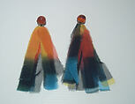 Earrings, Giorgio di Sant'Angelo American, synthetic fiber, plastic, metal, American
