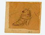 Shoe prototype, Steven Arpad (French, 1904–1999), leather, wood, French