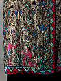 Evening coat, silk, metal, Probably French