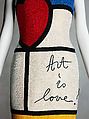 "Art Is Love", House of Moschino (Italian, founded 1983), silk, Italian
