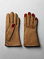Gloves, House of Moschino  Italian, leather, Italian