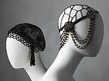 Headdress, jet, celluloid, American or European