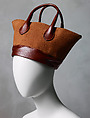 Hat, Isaac Mizrahi  American, leather, American