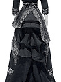 Mourning dress, silk, cotton, American