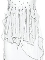 Wedding dress, Zandra Rhodes (British, founded 1969), Nylon, rayon, metal, glass, British