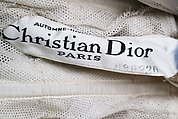 "Du Barry" evening ensemble, (a, b) House of Dior (French, founded 1946), (a) silk, nylon, metal, (b) silk, (c, d) leather, silk, metal, (e) silk, metal, (f, g) wood, French