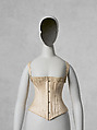 Corset, Worcester Corset Company  American, cotton, metal, bone, American