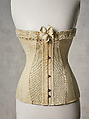 Corset, Royal Worcester Corset Company  American, cotton, elastic, bone, metal, American