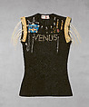 "Venus" T-shirt, Vivienne Westwood  British, cotton, tin, brass, horsehair, rubber, British