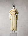 Evening dress, Gilbert Adrian  American, rayon, glass, plastic (cellulose acetate), American