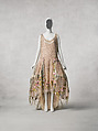 Court presentation ensemble, Boué Soeurs  French, (a, c, d) silk, metallic threads; (b) silk; (e) feathers, plastic (cellulose nitrate), French