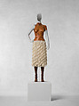 Ensemble, Alexander McQueen  British, leather, polyester, ash wood, British