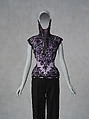 Ensemble, Alexander McQueen British, (a) silk, jet, (b) wool, (c, d) leather, British