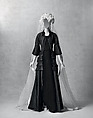 Ensemble, Comme des Garçons Japanese, (a) cotton, silk, polyester, rayon, metallic thread, (b) cardstock, plastic, silk, (c) cowhide, cotton, Japanese