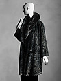 Coat, Maria Monaci Gallenga (Italian, Rome 1880–1944 Umbria), silk, fox fur, Italian
