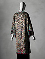 Evening coat, silk, metal, Probably French