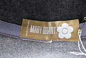 Hat, Mary Quant (British, London 1936–2023 Surrey), wool, British