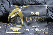 Accessory set, House of Lanvin (French, founded 1889), astrakhan fur, silk, feathers, French