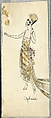 Sketches, Boué Soeurs (French, 1897–1957), Graphite, watercolor, paint, and pen and ink, French