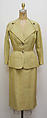 Suit, Madeleine de Rauch, (a) wool, silk, shell, French