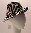 Hat, Philip Treacy (British, born Ireland, 1966), synthetic, silk, metal, British