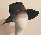 Hat, Yves Saint Laurent (French, founded 1961), wool, silk, French