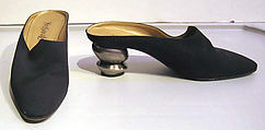 Shoes, Yves Saint Laurent  French, a,b) silk, metal, French