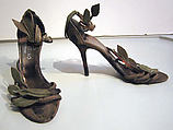 Shoes, Valentino  Italian, a,b) leather, silk, Italian