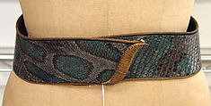 Belt, leather, metal, wood, American or European