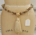 Belt, Yves Saint Laurent French, plastic, rhinestones, metal, synthetic, French