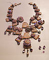 Necklace, Yves Saint Laurent  French, metal, amethyst, rose quartz, French