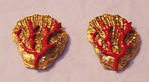 Earrings, Yves Saint Laurent  French, a,b) metal, enamel, French