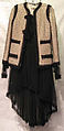 Evening suit, House of Chanel (French, founded 1910), a) wool, silk; b) silk, French