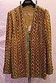 Evening ensemble, Yves Saint Laurent (French, founded 1961), a,c) silk, plastic, metal, rhinestones; b) wool, silk; d) metal, rhinestones, faux pearl, French
