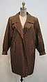 Coat, Yves Saint Laurent (French, founded 1961), a) silk, synthetic blend, plastic; b) wool, silk; c,d) synthetic blend, French