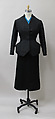 Dinner suit, Charles James (American, born Great Britain, 1906–1978), silk, wool, American