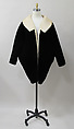 Coat, Charles James (American, born Great Britain, 1906–1978), silk, American