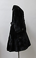 Coat, Charles James (American, born Great Britain, 1906–1978), fur (sealskin), American