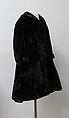 Coat, Charles James (American, born Great Britain, 1906–1978), fur (sealskin), American
