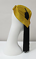 Hat, Charles James (American, born Great Britain, 1906–1978), silk, American