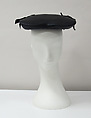 Hat, Charles James (American, born Great Britain, 1906–1978), silk, American