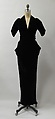 Evening dress, Charles James (American, born Great Britain, 1906–1978), silk and rayon, American